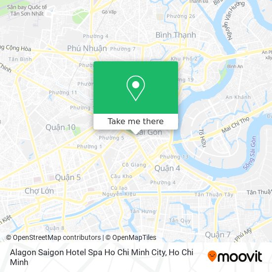 Alagon Saigon Hotel Spa Ho Chi Minh City map