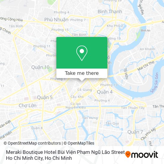 Meraki Boutique Hotel Bùi Viện Phạm Ngũ Lão Street Ho Chi Minh City map