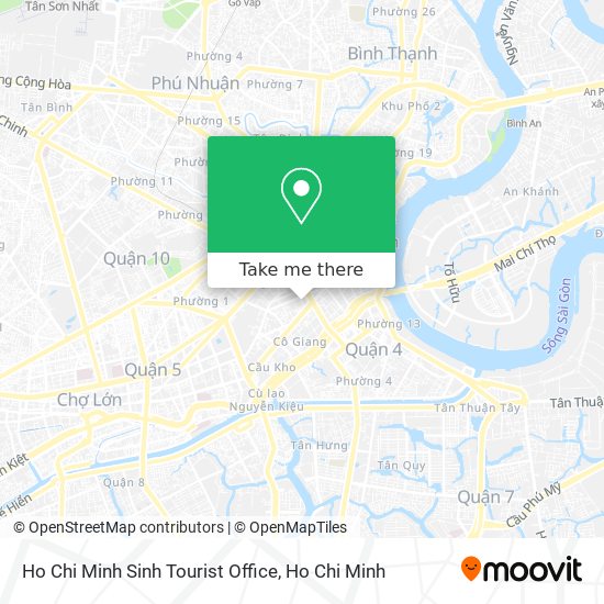 Ho Chi Minh Sinh Tourist Office map