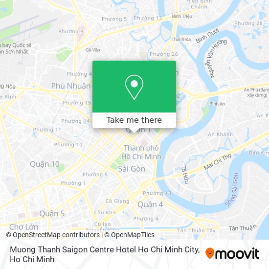 Muong Thanh Saigon Centre Hotel Ho Chi Minh City map