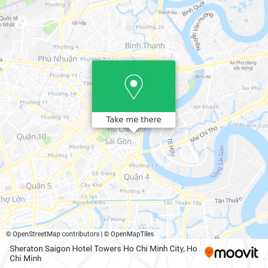 Sheraton Saigon Hotel Towers Ho Chi Minh City map