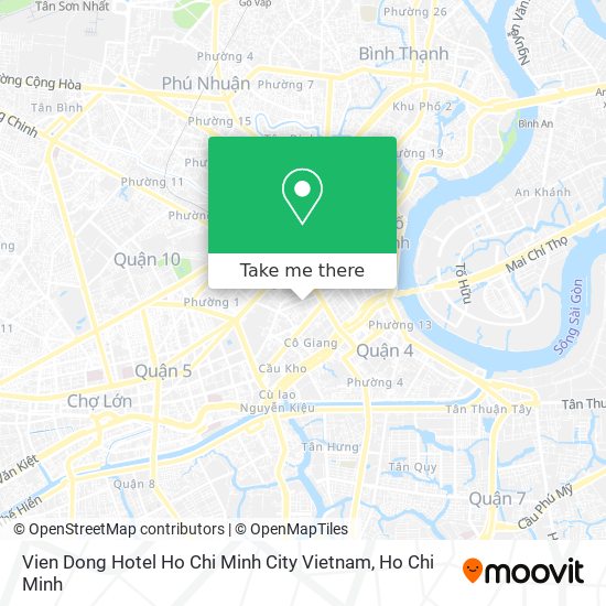 Vien Dong Hotel Ho Chi Minh City Vietnam map