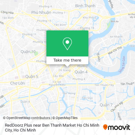 RedDoorz Plus near Ben Thanh Market Ho Chi Minh City map