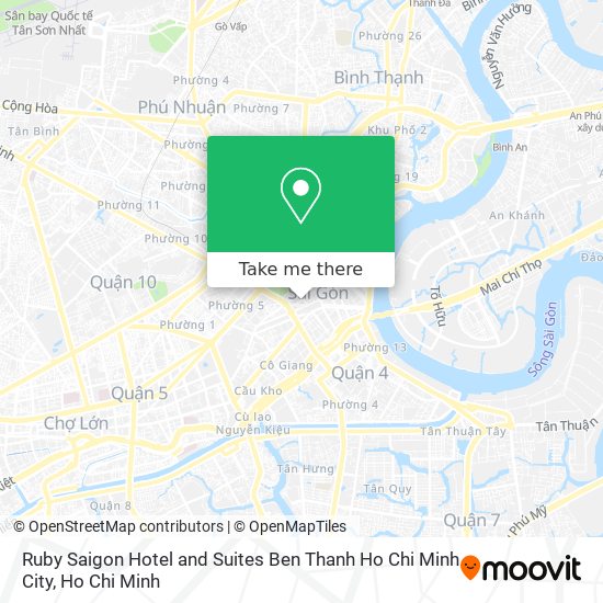Ruby Saigon Hotel and Suites Ben Thanh Ho Chi Minh City map
