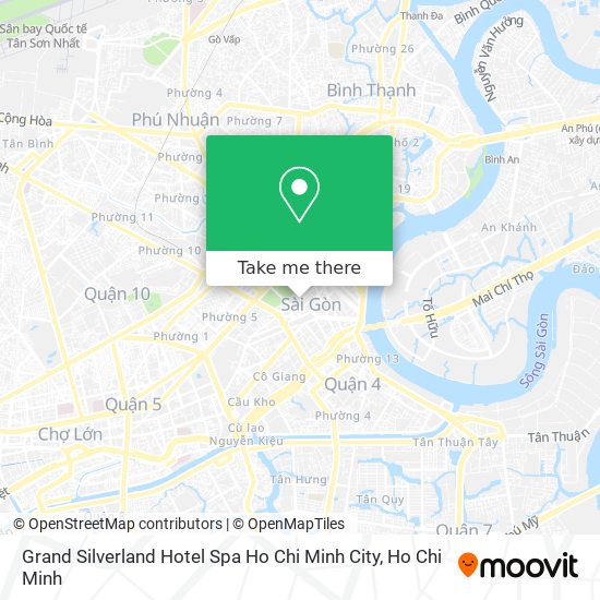 Grand Silverland Hotel Spa Ho Chi Minh City map