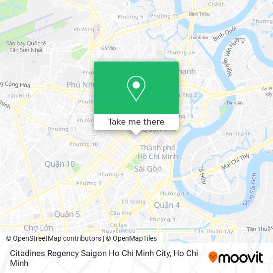 Citadines Regency Saigon Ho Chi Minh City map