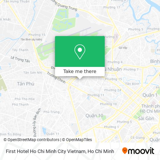 First Hotel Ho Chi Minh City Vietnam map