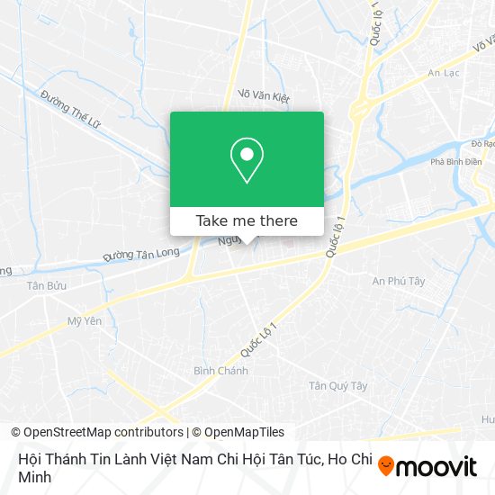 Hội Thánh Tin Lành Việt Nam Chi Hội Tân Túc map