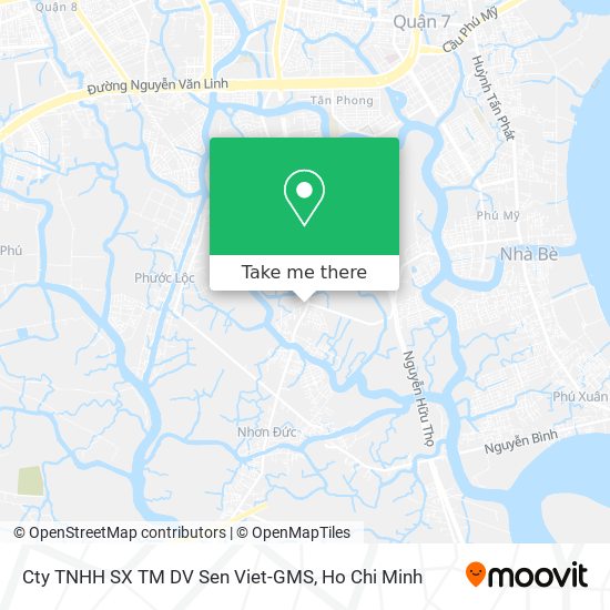 Cty TNHH SX TM DV Sen Viet-GMS map