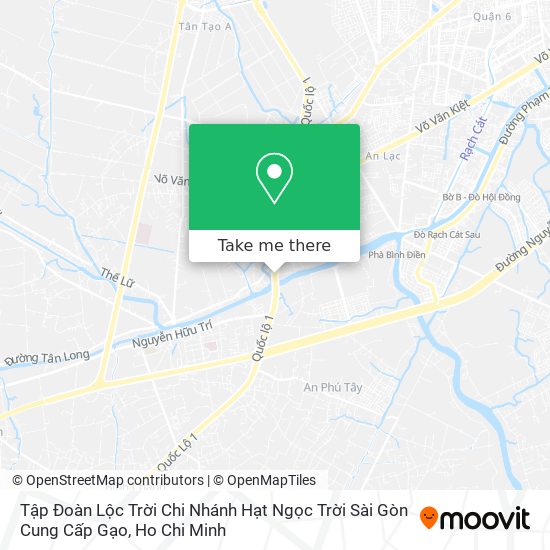 Tập Đoàn Lộc Trời Chi Nhánh Hạt Ngọc Trời Sài Gòn Cung Cấp Gạo map