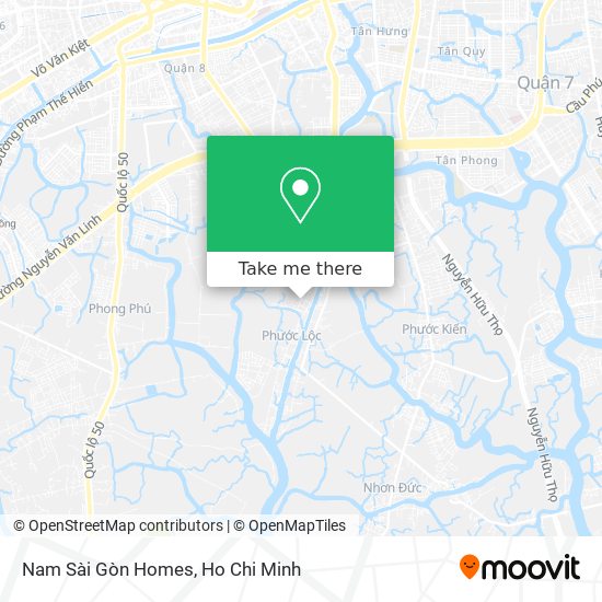 Nam Sài Gòn Homes map