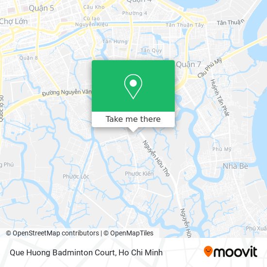 Que Huong Badminton Court map
