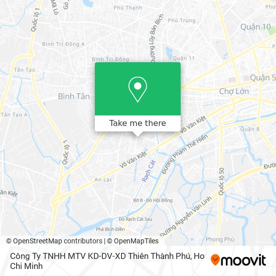 Công Ty TNHH MTV KD-DV-XD Thiên Thành Phú map