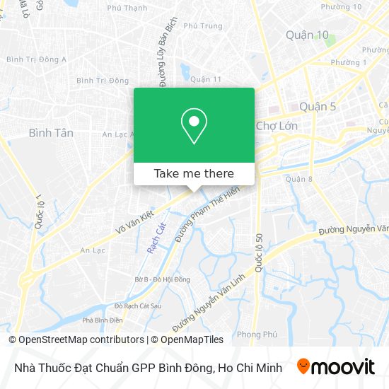 Nhà Thuốc Đạt Chuẩn GPP Bình Đông map