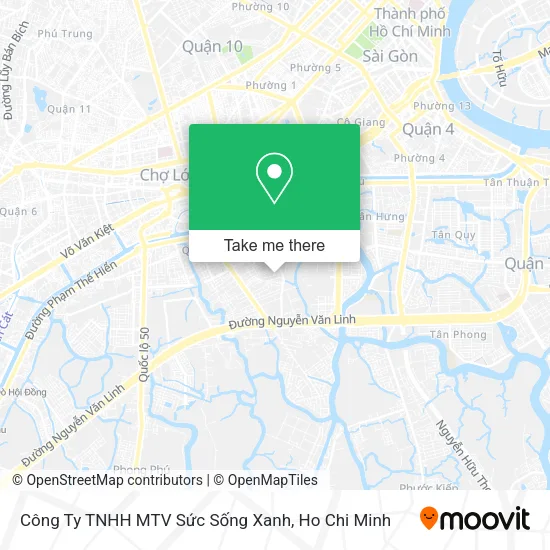 Công Ty TNHH MTV Sức Sống Xanh map