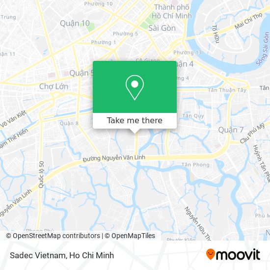 Sadec Vietnam map