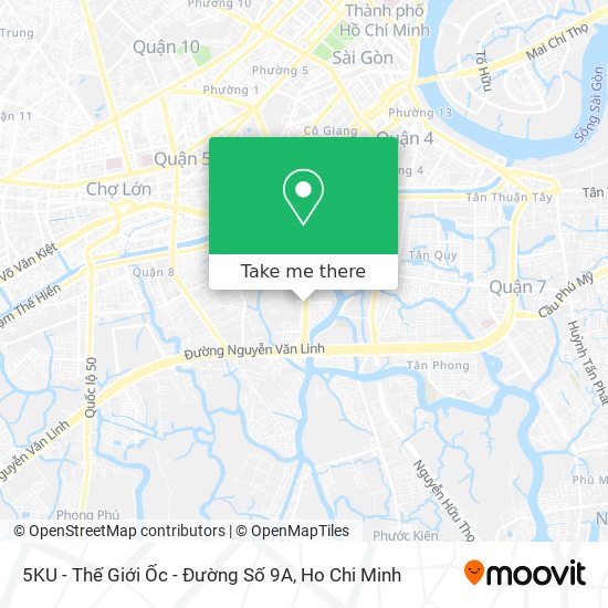 5KU - Thế Giới Ốc - Đường Số 9A map