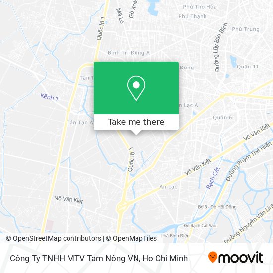 Công Ty TNHH MTV Tam Nông VN map