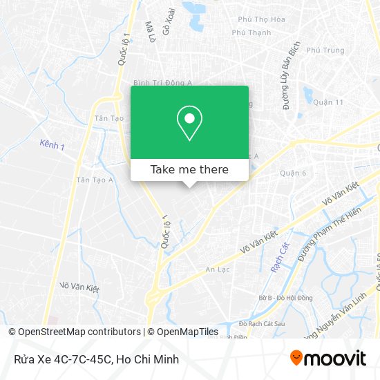 Rửa Xe 4C-7C-45C map