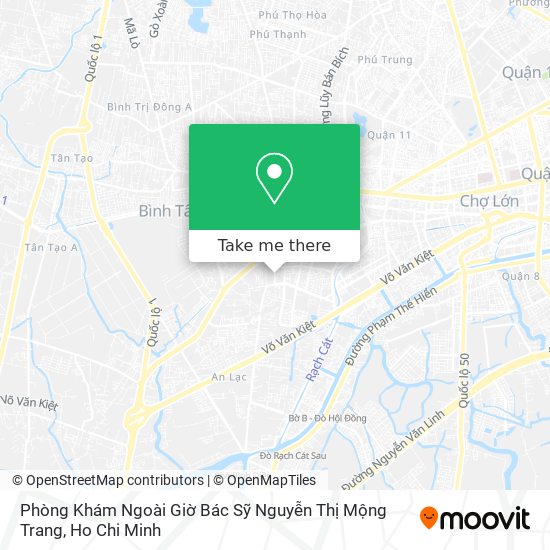 Phòng Khám Ngoài Giờ Bác Sỹ Nguyễn Thị Mộng Trang map