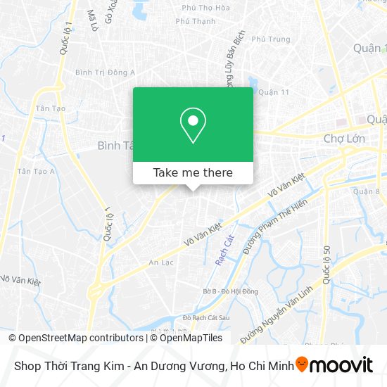 Shop Thời Trang Kim - An Dương Vương map