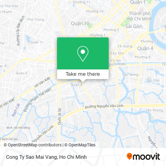 Cong Ty Sao Mai Vang map