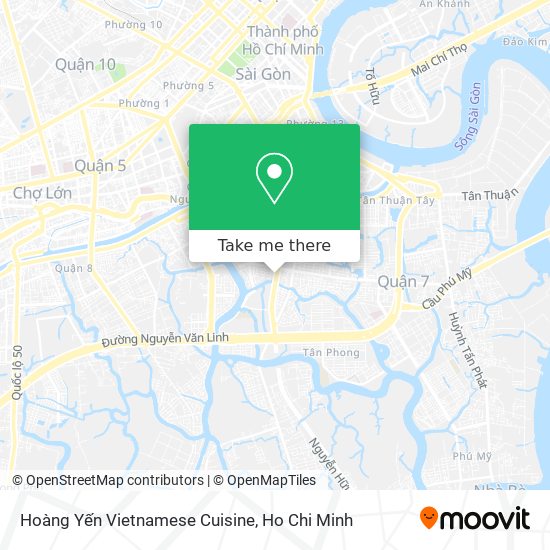 Hoàng Yến Vietnamese Cuisine map
