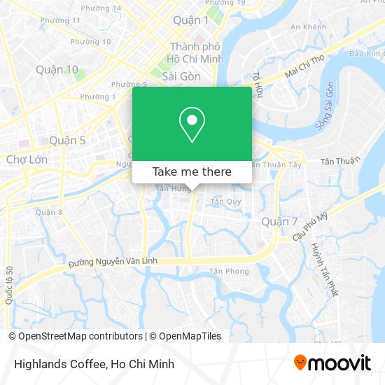 Highlands Coffee map