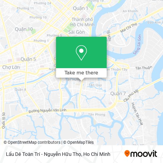 Lẩu Dê Toàn Trí - Nguyễn Hữu Thọ map