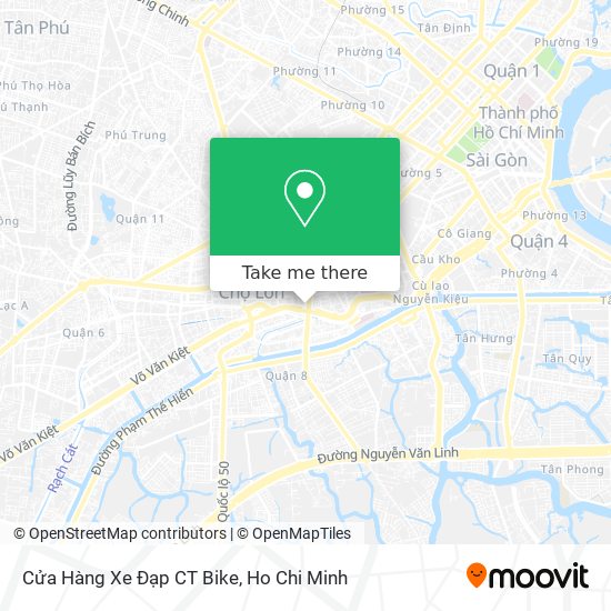 Cửa Hàng Xe Đạp CT Bike map