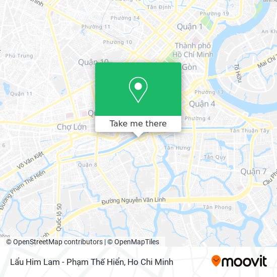 Lẩu Him Lam - Phạm Thế Hiển map