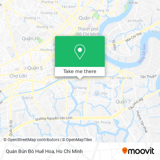 Quán Bún Bò Huế Hoa map