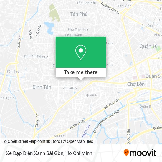 Xe Đạp Điện Xanh Sài Gòn map