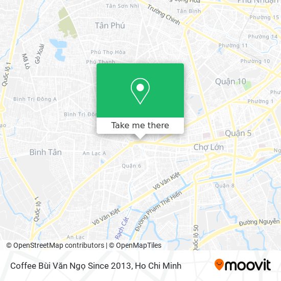Coffee Bùi Văn Ngọ Since 2013 map