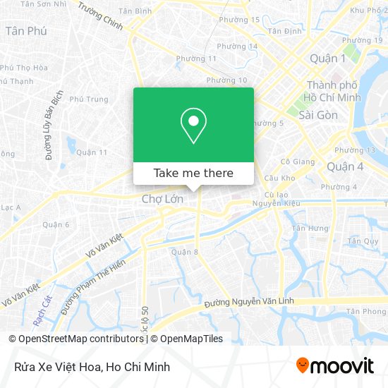 Rửa Xe Việt Hoa map