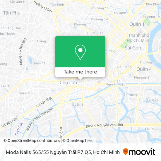 Moda Nails 565 / 55 Nguyễn Trãi P7 Q5 map