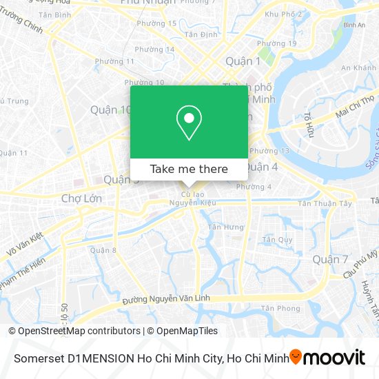 Somerset D1MENSION Ho Chi Minh City map