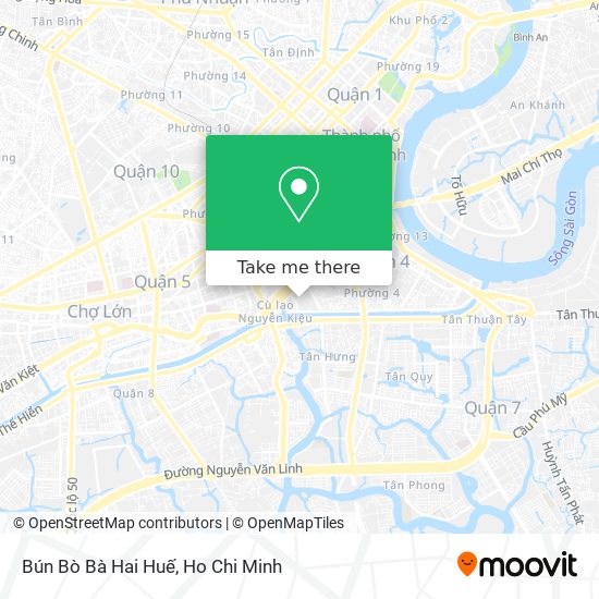 Bún Bò Bà Hai Huế map