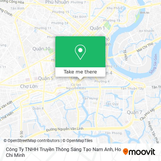 Công Ty TNHH Truyền Thông Sáng Tạo Nam Anh map