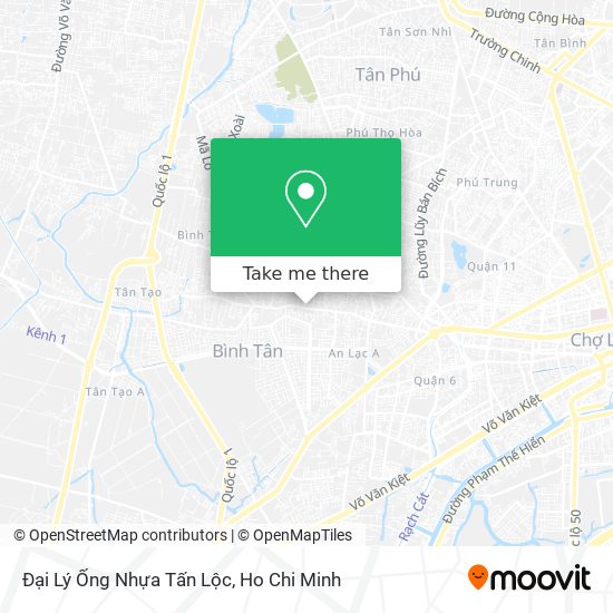 Đại Lý Ống Nhựa Tấn Lộc map