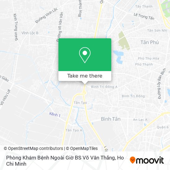 Phòng Khám Bệnh Ngoài Giờ BS Võ Văn Thắng map
