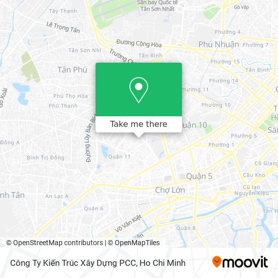 Công Ty Kiến Trúc Xây Dựng PCC map