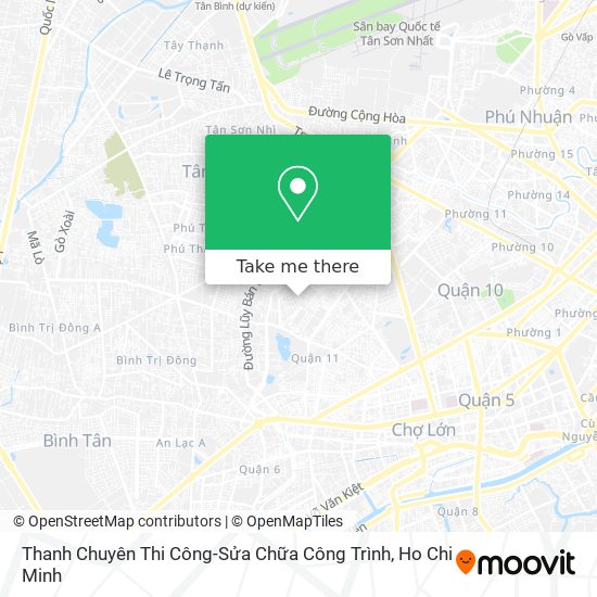 Thanh Chuyên Thi Công-Sửa Chữa Công Trình map