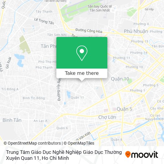 Trung Tâm Giáo Dục Nghề Nghiệp Giáo Dục Thường Xuyên Quan 11 map