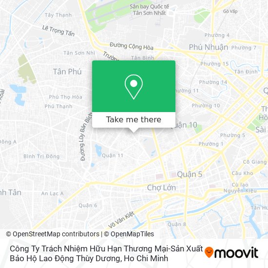 Công Ty Trách Nhiệm Hữu Hạn Thương Mại-Sản Xuất Bảo Hộ Lao Động Thùy Dương map