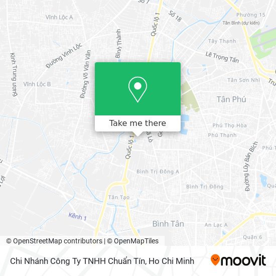 Chi Nhánh Công Ty TNHH Chuẩn Tín map