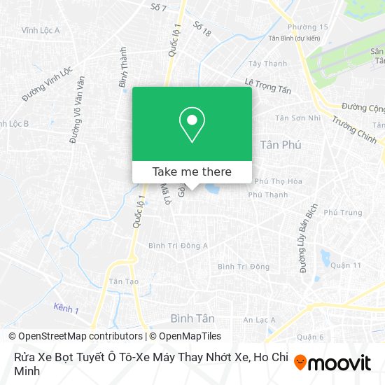 Rửa Xe Bọt Tuyết Ô Tô-Xe Máy Thay Nhớt Xe map