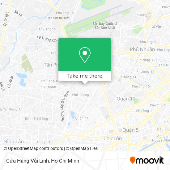 Cửa Hàng Vải Linh map