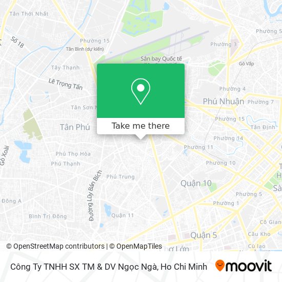 Công Ty TNHH SX TM & DV Ngọc Ngà map