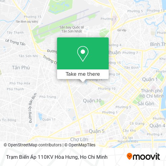 Trạm Biến Áp 110KV Hòa Hưng map
